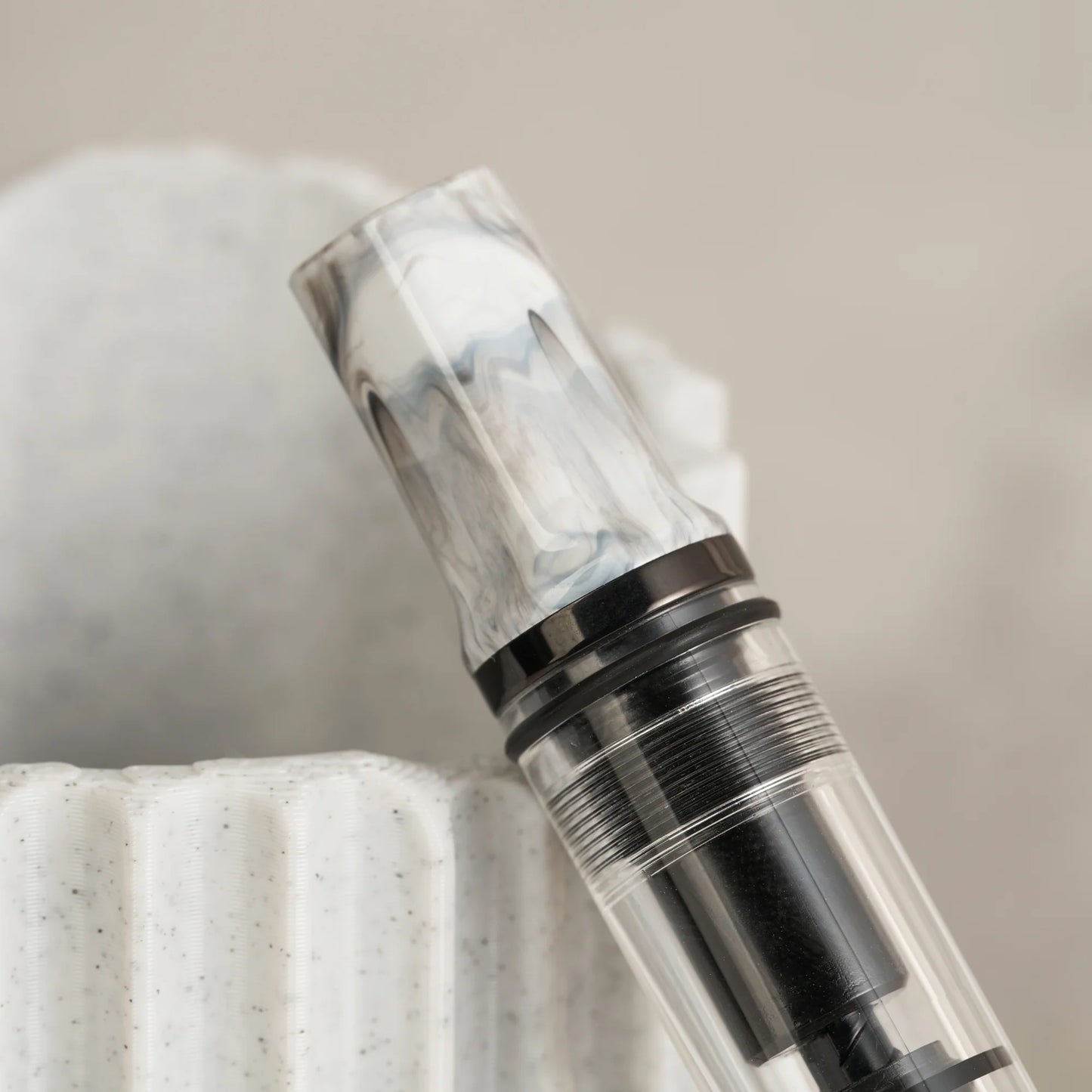 Twsbi | ECO | Carrara with Onyx