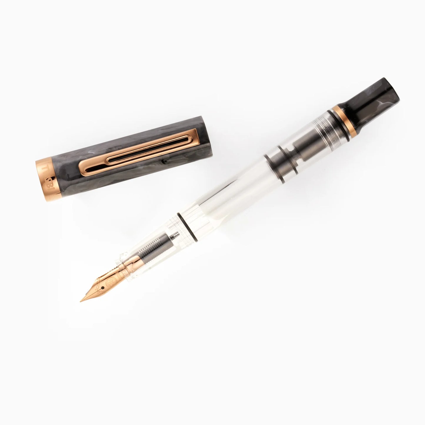 Twsbi | ECO | Black Marble with Bronze