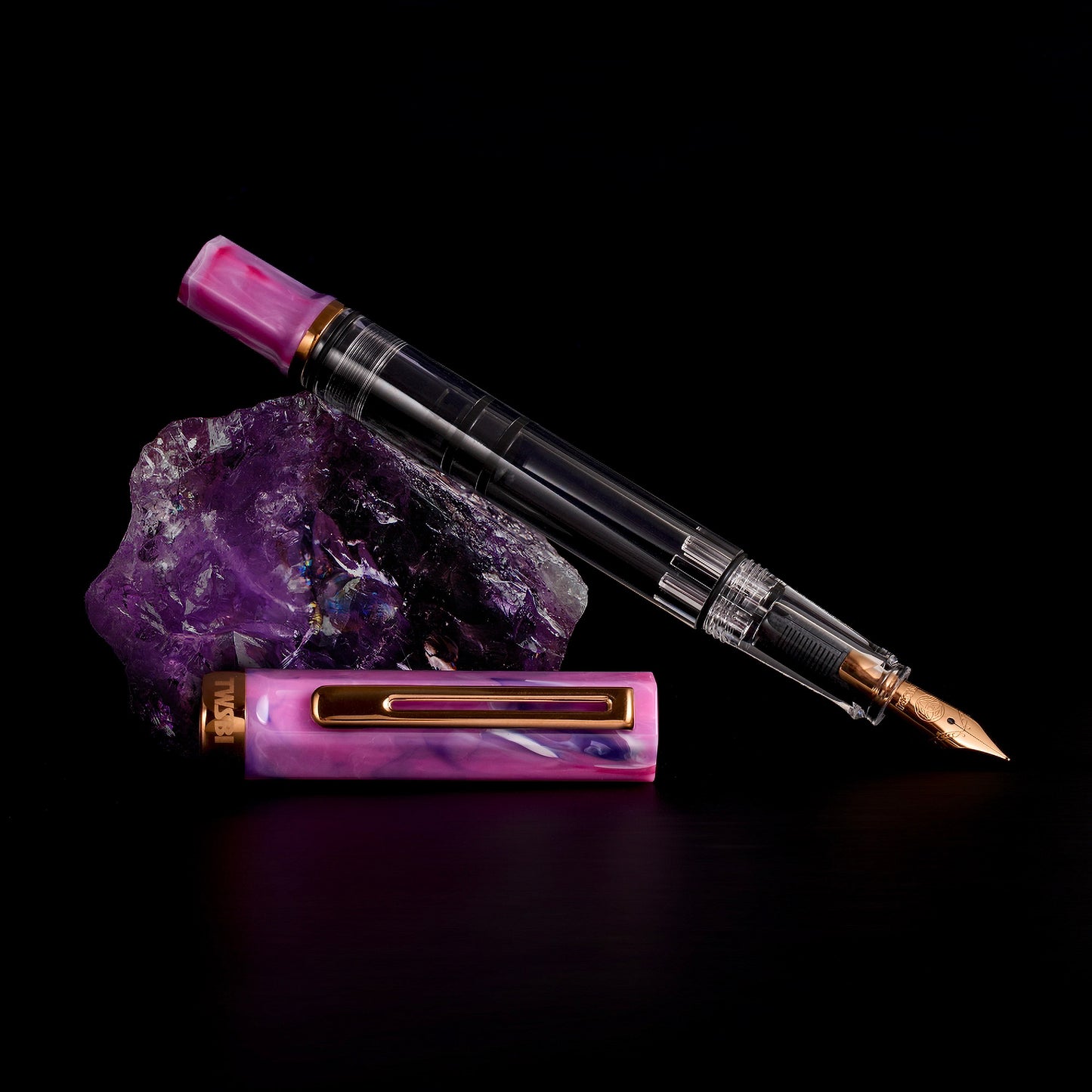 Twsbi | ECO | Fluorite Purple with Bronze