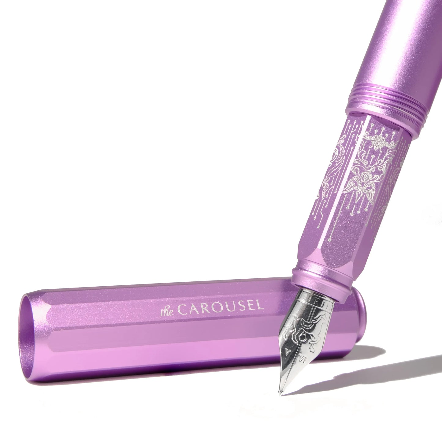 Aluminum Carousel Fountain Pen - Aurorealis