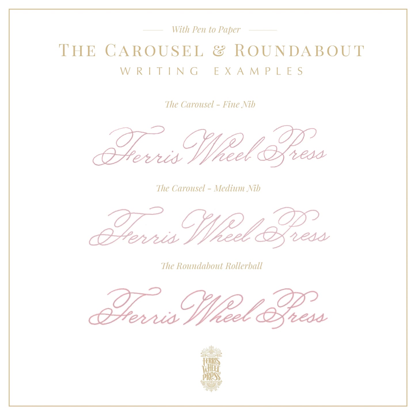 The Carousel Fountain Pen - Lady Rose