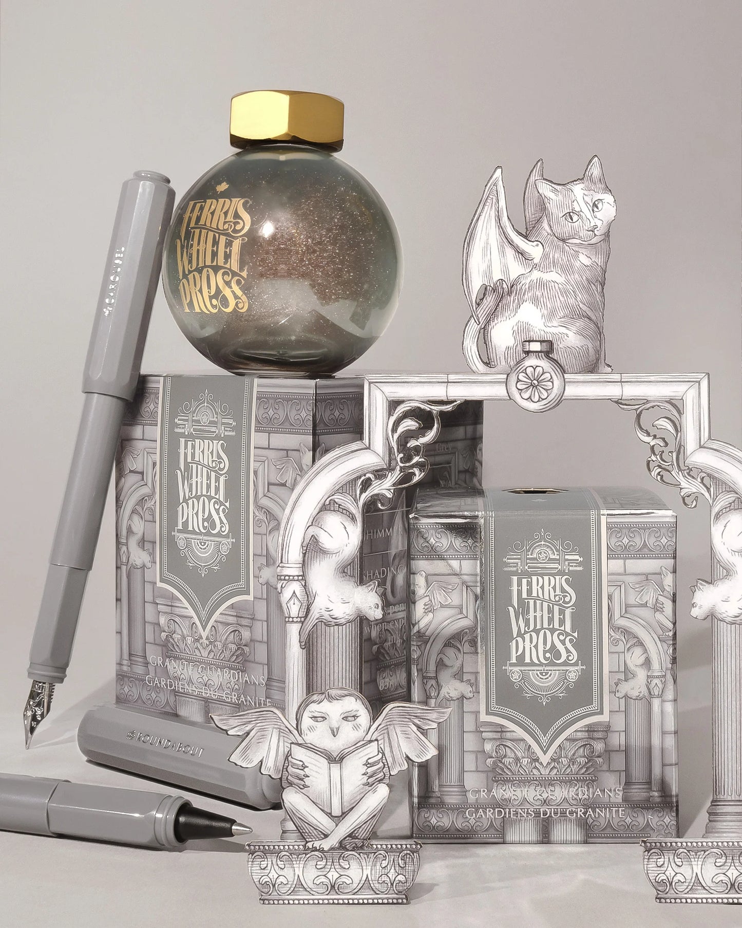 The Carousel Fountain Pen - Granite Guardians