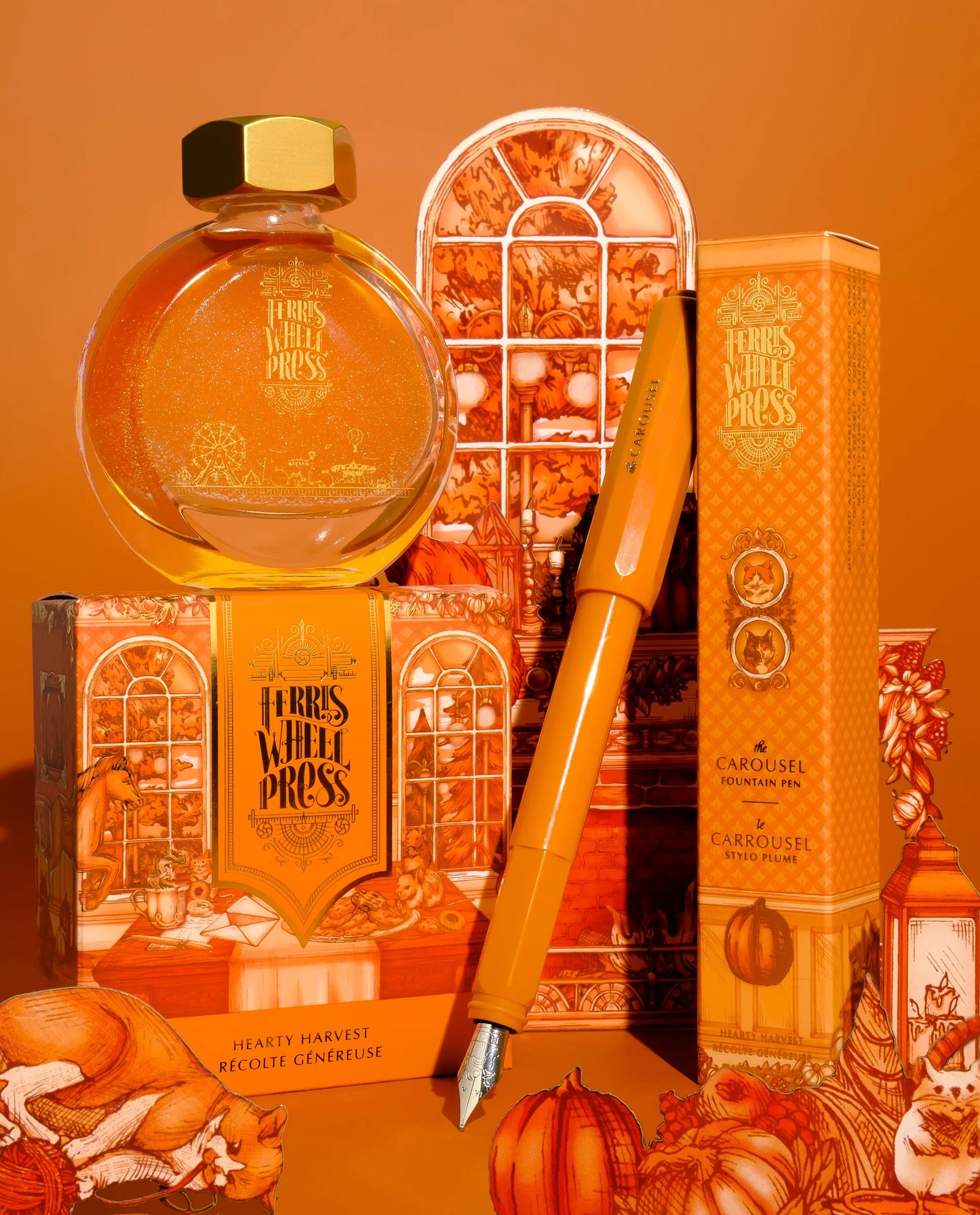 The Carousel Fountain Pen - Hearthy Harvest