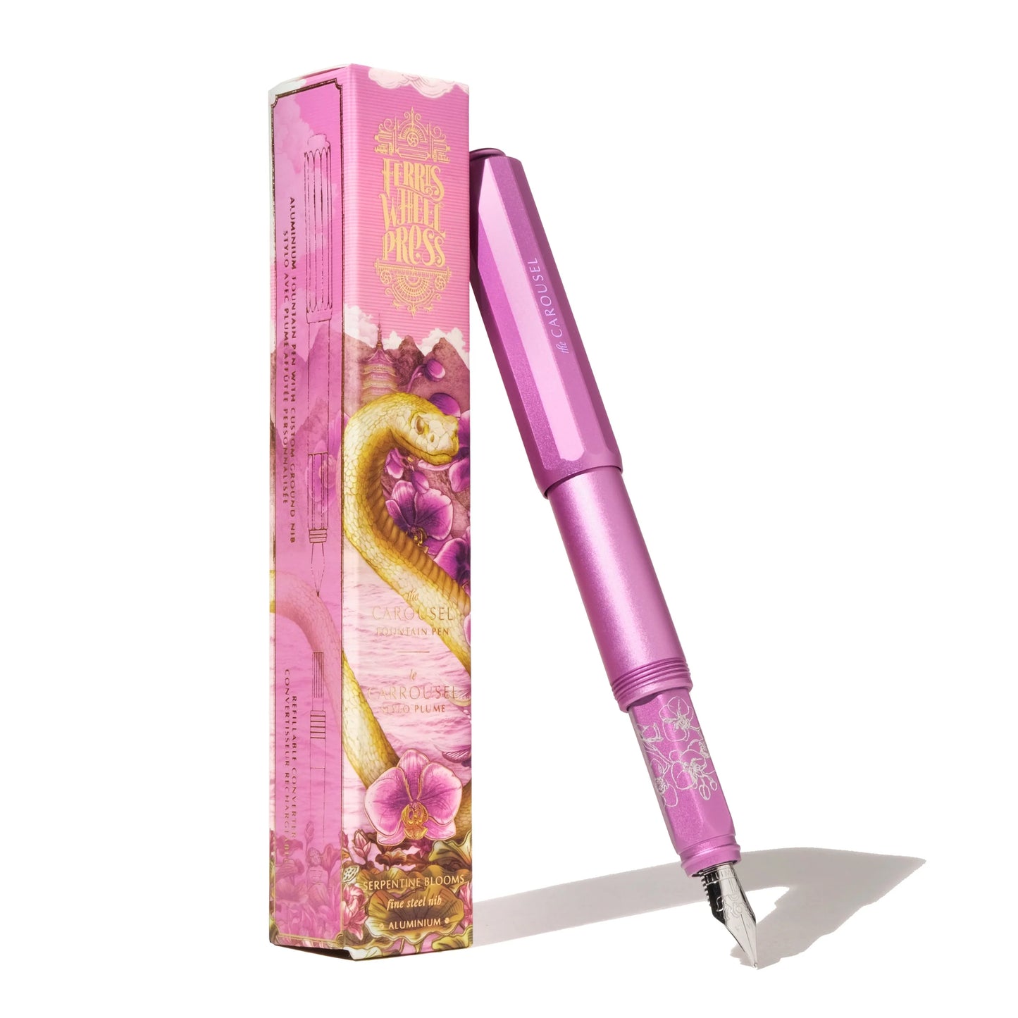 Aluminum Carousel Fountain Pen - Fête Chinoise