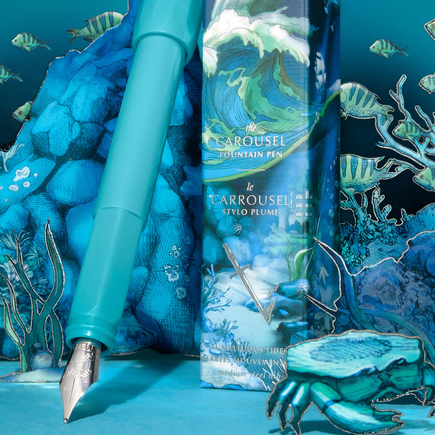 The Carousel Fountain Pen - Tumultuous Tides