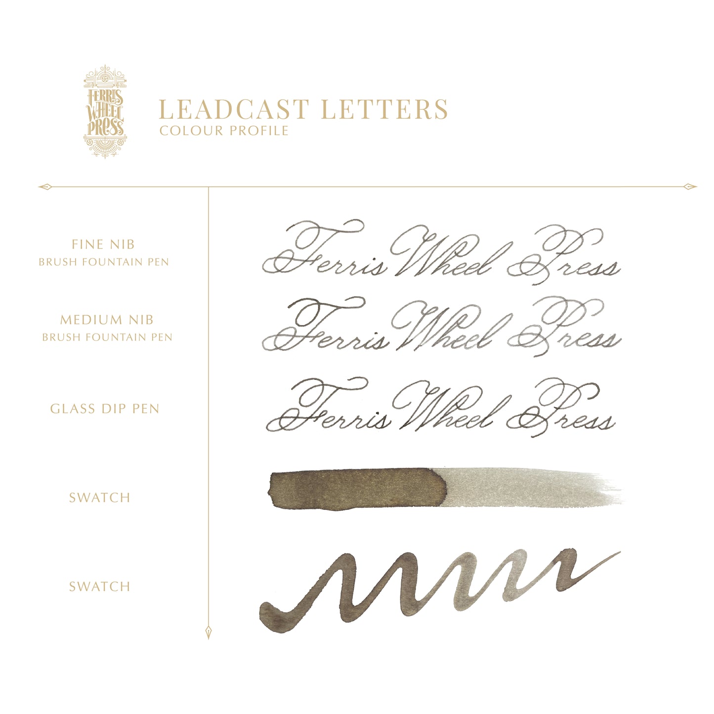 The Print Shoppe Collection | Leadcast letters 10ml