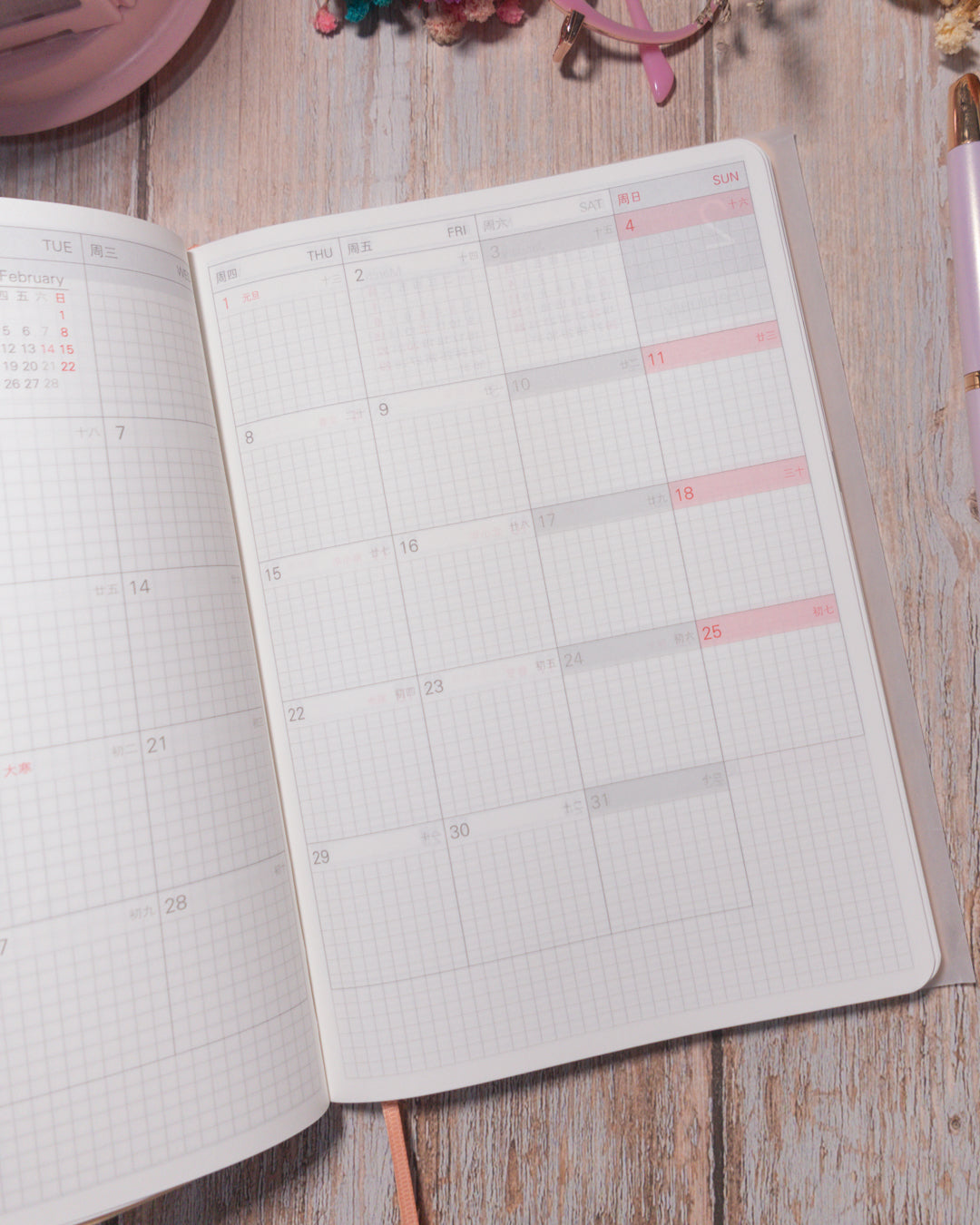 Kinbor Manage Time & Control Life | Agenda A5 - Semana vertical