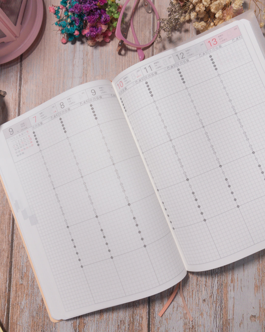 Kinbor Manage Time & Control Life | Agenda A5 - Semana vertical