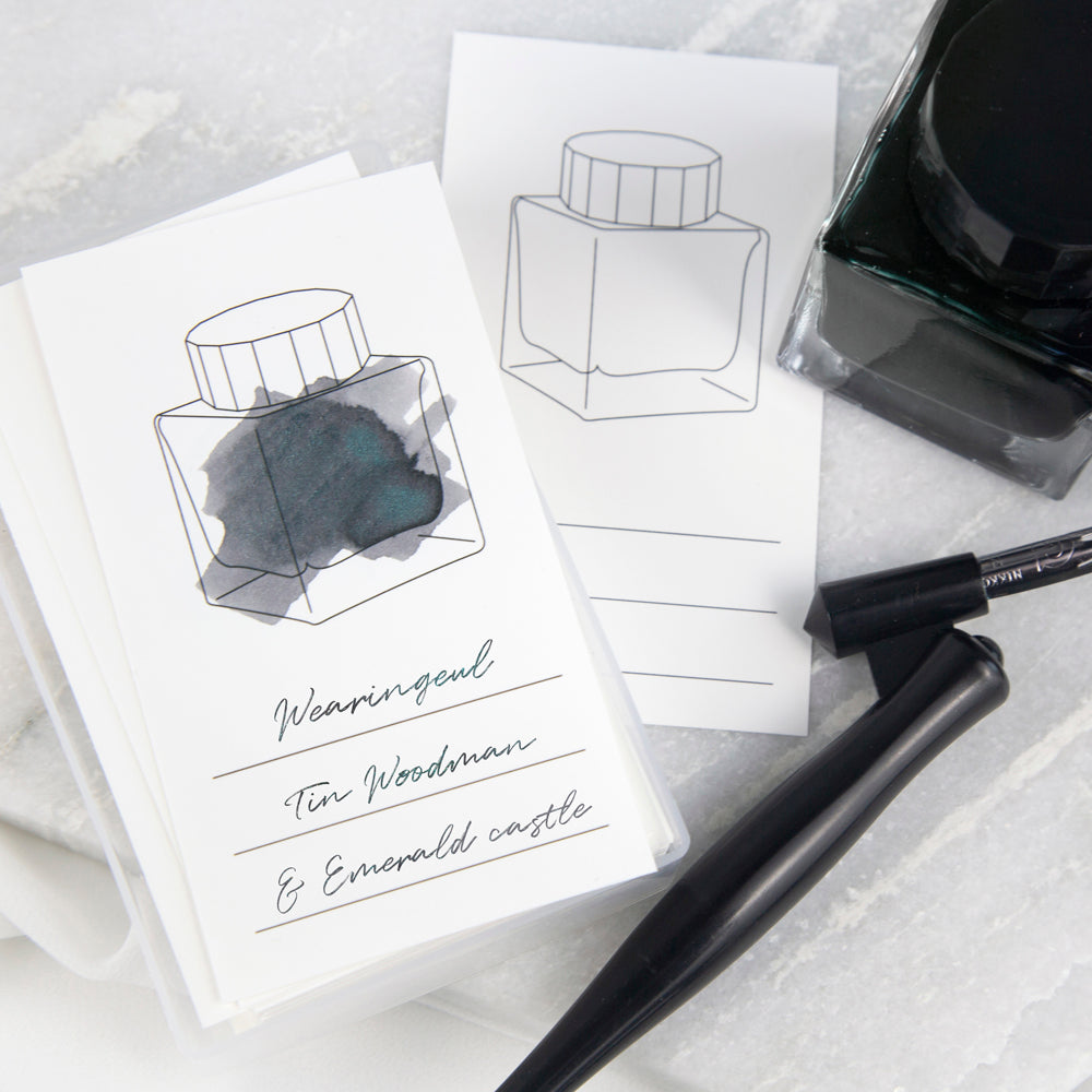 Impression Paper | Ink Color Chart Card | Vertical