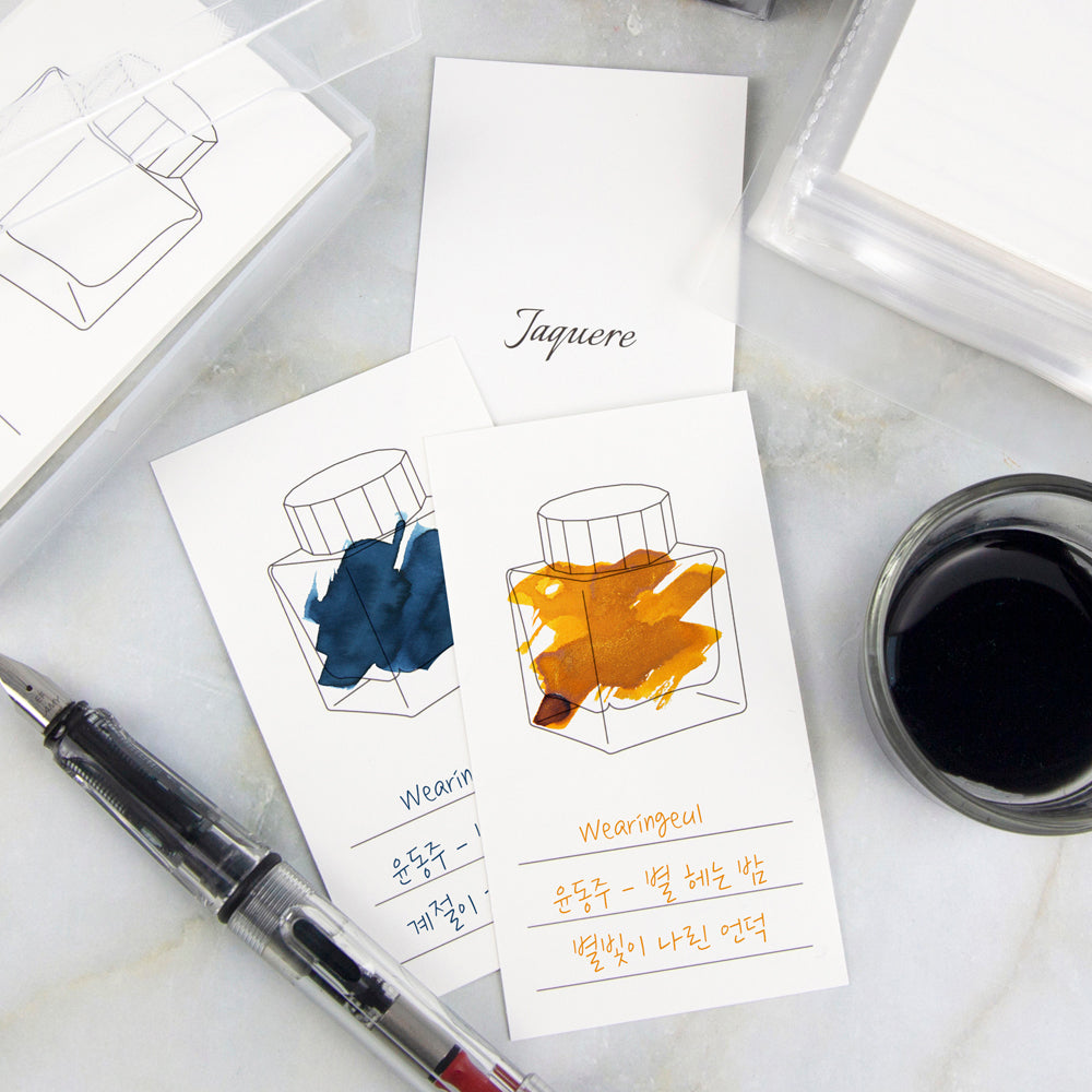 Impression Paper | Ink Color Chart Card | Vertical