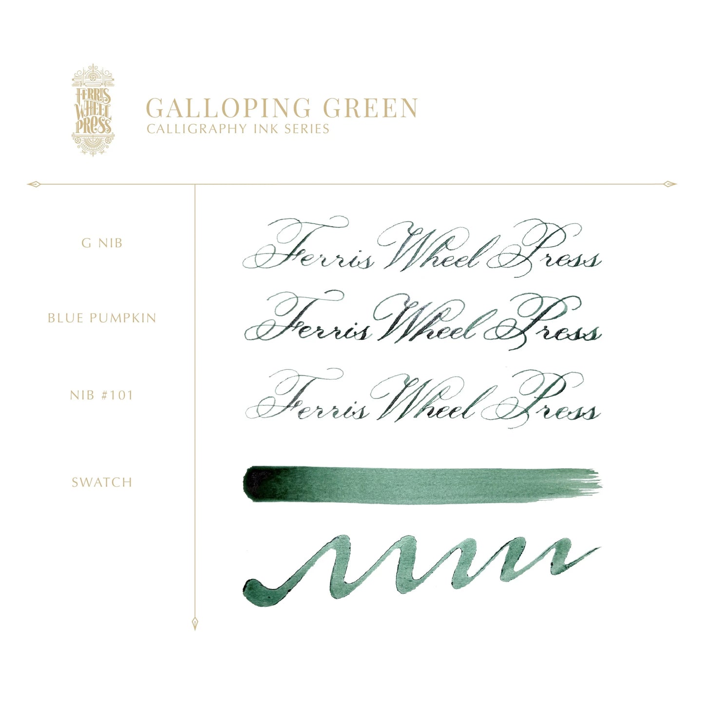 Calligraphy Ink | Galloping Green 28ml