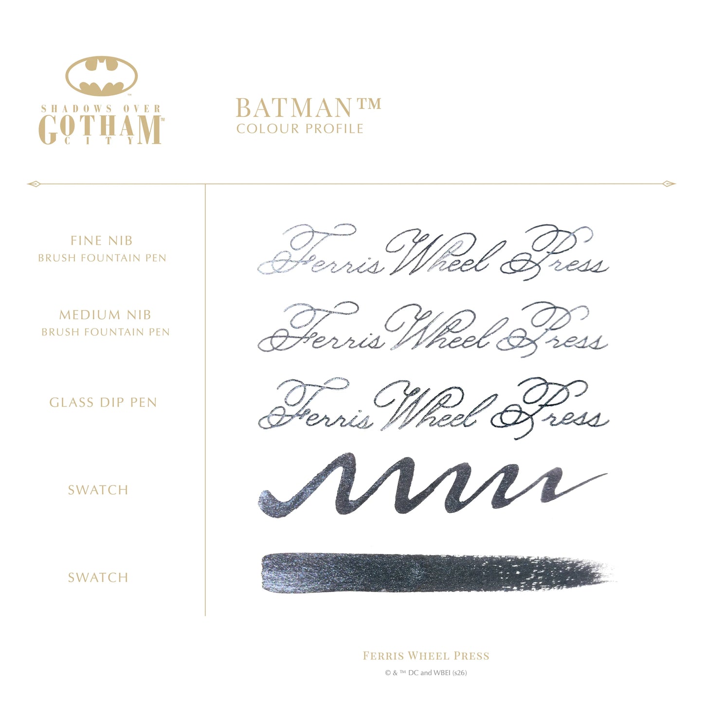 Licencias oficiales | Warner Bros. | Shadows over Gotham City | Limited Run | Batman 38ml Ink