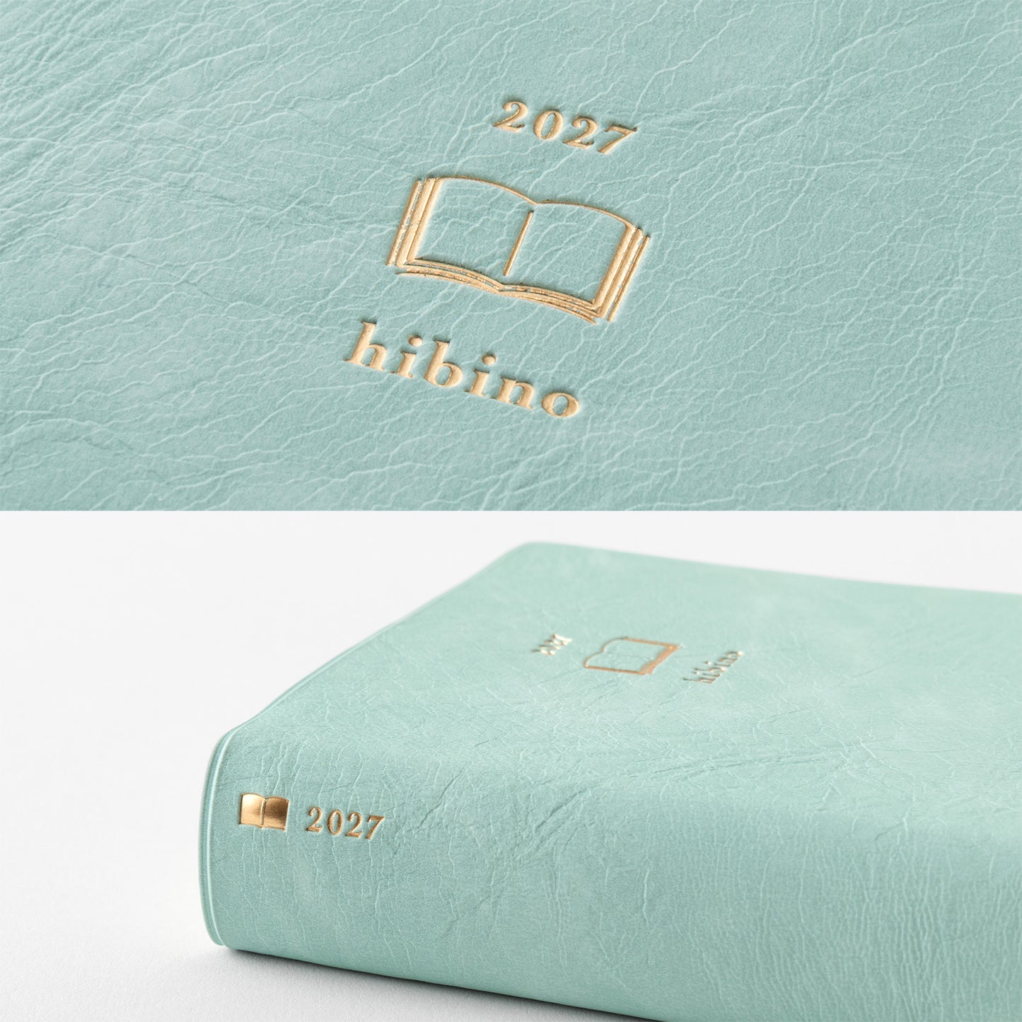 Midori Hibino 2027 Mint (Blue Green) | Agenda diaria A6