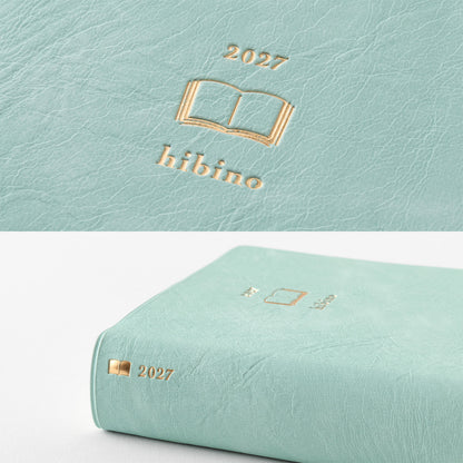 Midori Hibino 2027 Mint (Blue Green) | Agenda diaria A6