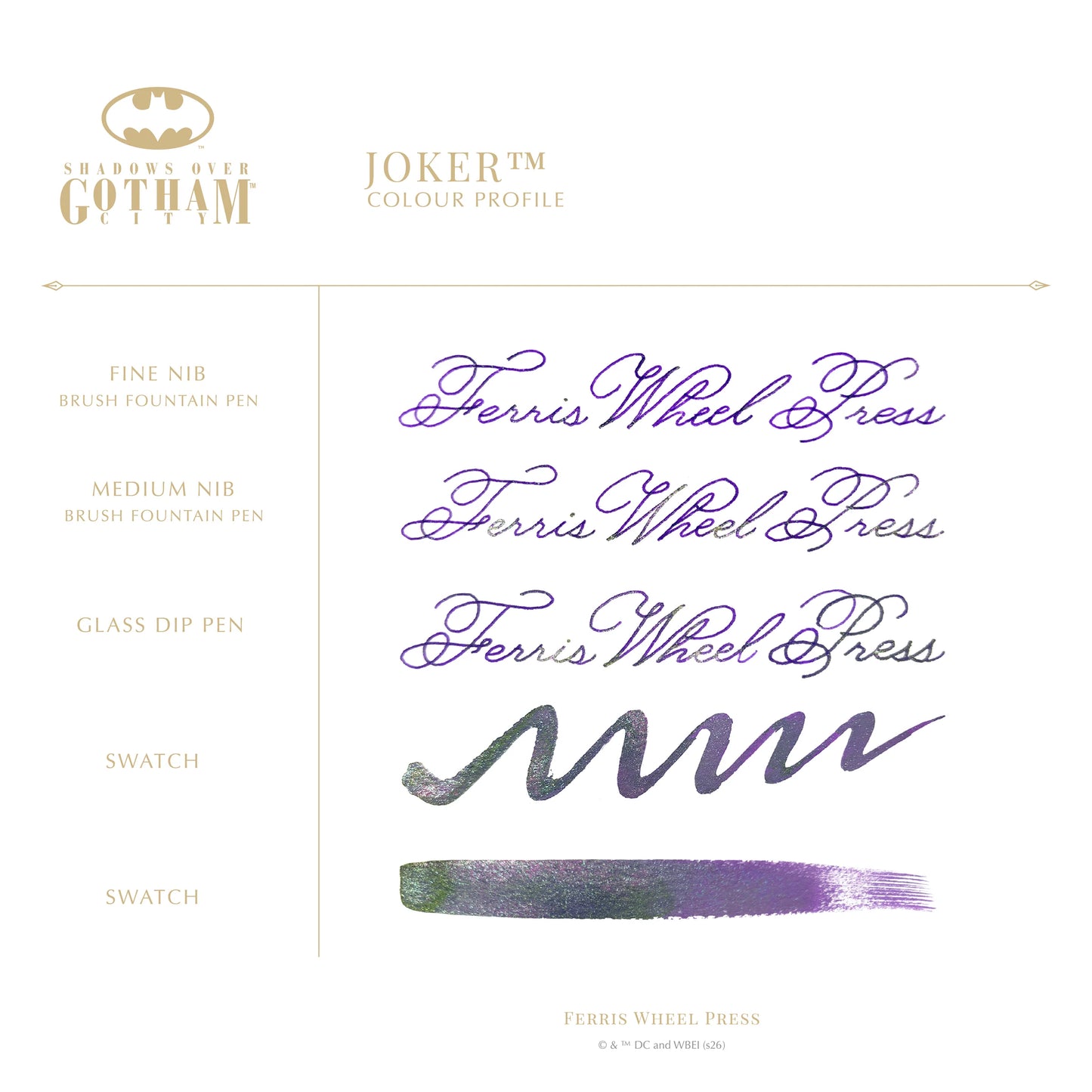 Licencias oficiales | Warner Bros. | Shadows over Gotham City | Limited Run | Joker 38ml Ink