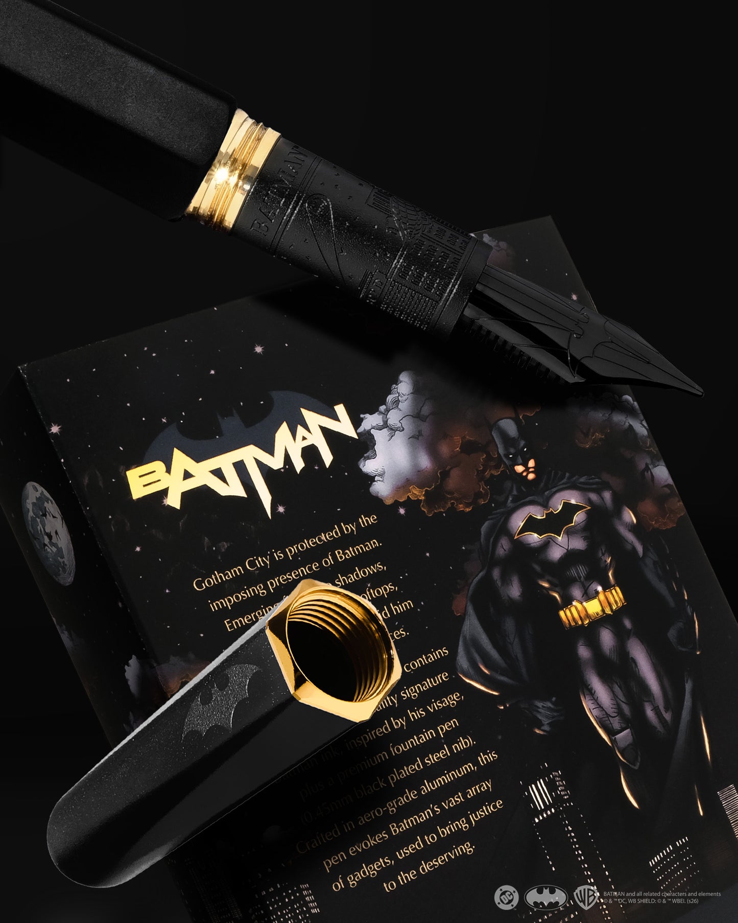 Licencias oficiales | Warner Bros. | Shadows over Gotham City | Limited Edition Pen and Ink Set | Batman