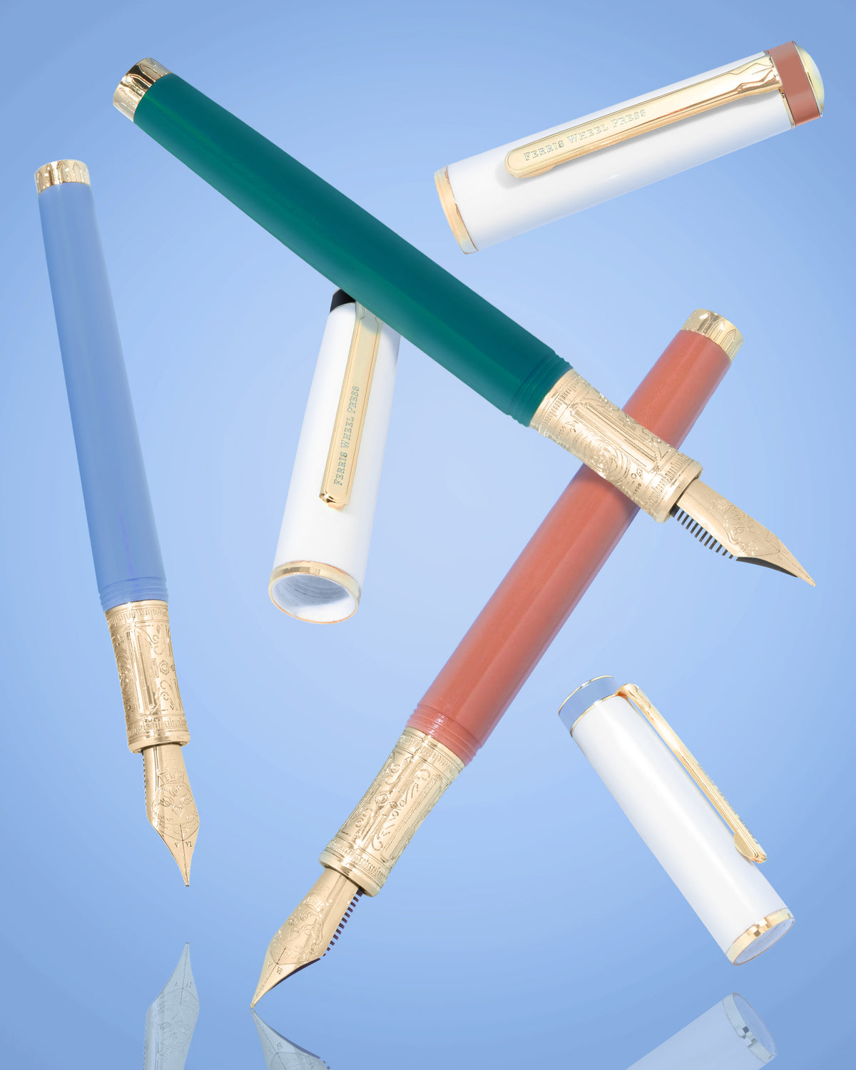 The Masque Pen & Ink Set | Blue