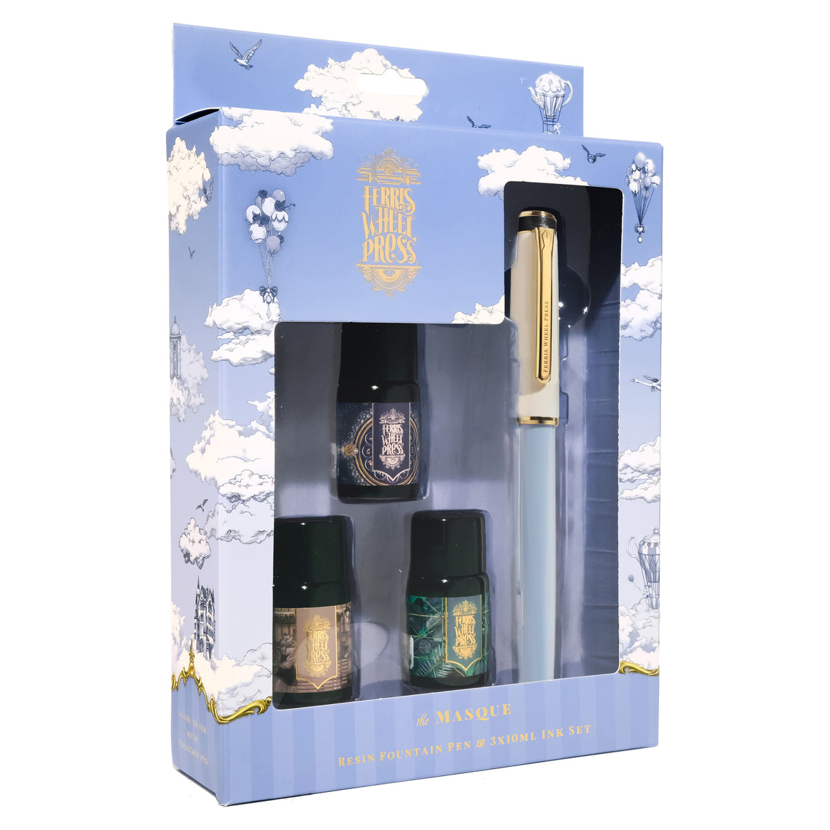 The Masque Pen & Ink Set | Blue