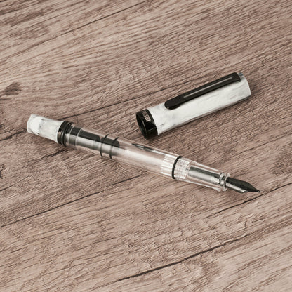 Twsbi | ECO | Carrara with Onyx