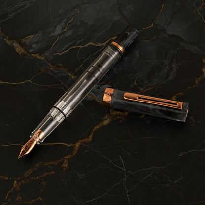 Twsbi | ECO | Black Marble with Bronze