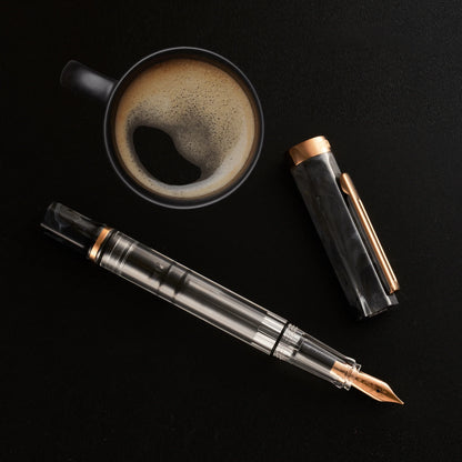 Twsbi | ECO | Black Marble with Bronze