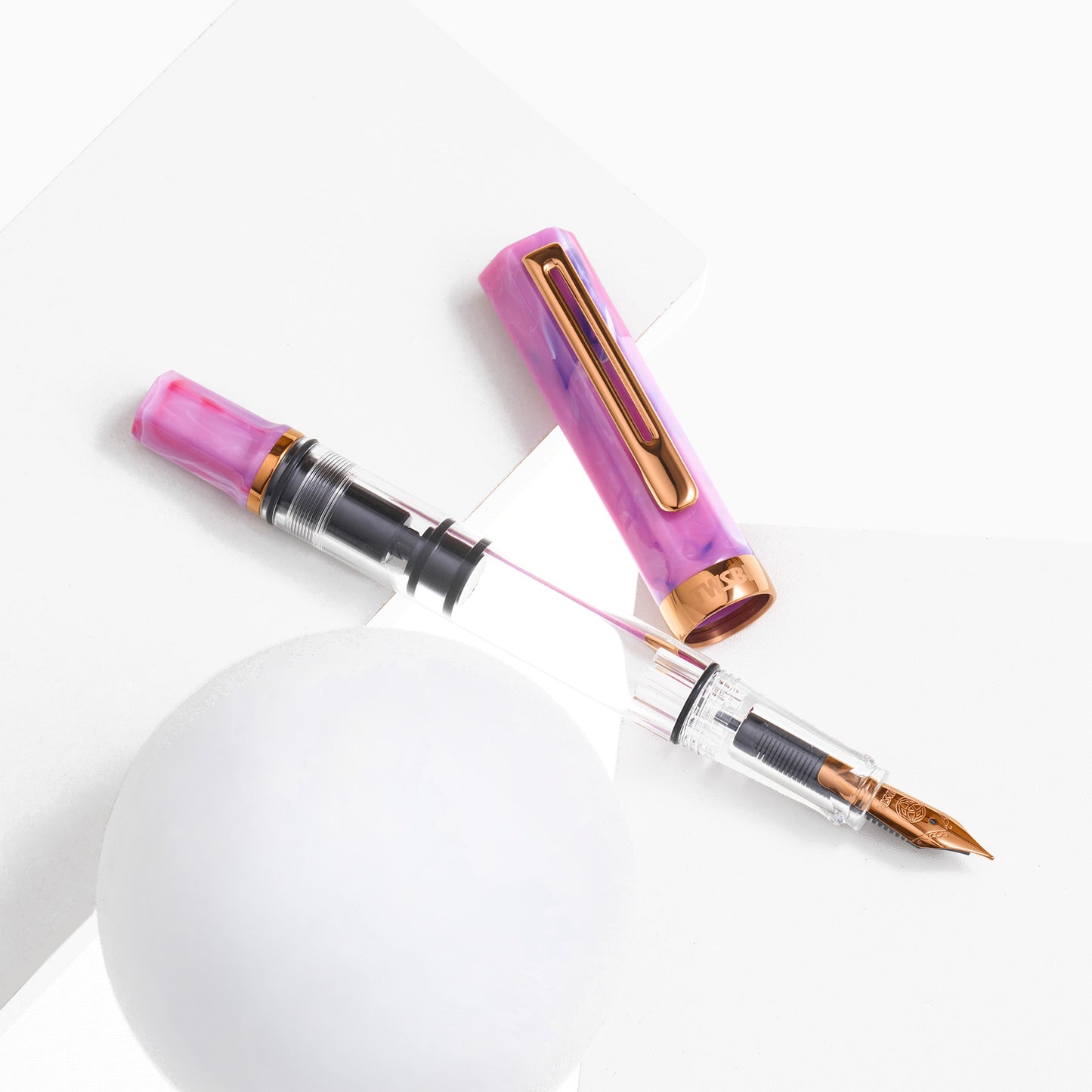 Twsbi | ECO | Fluorite Purple with Bronze