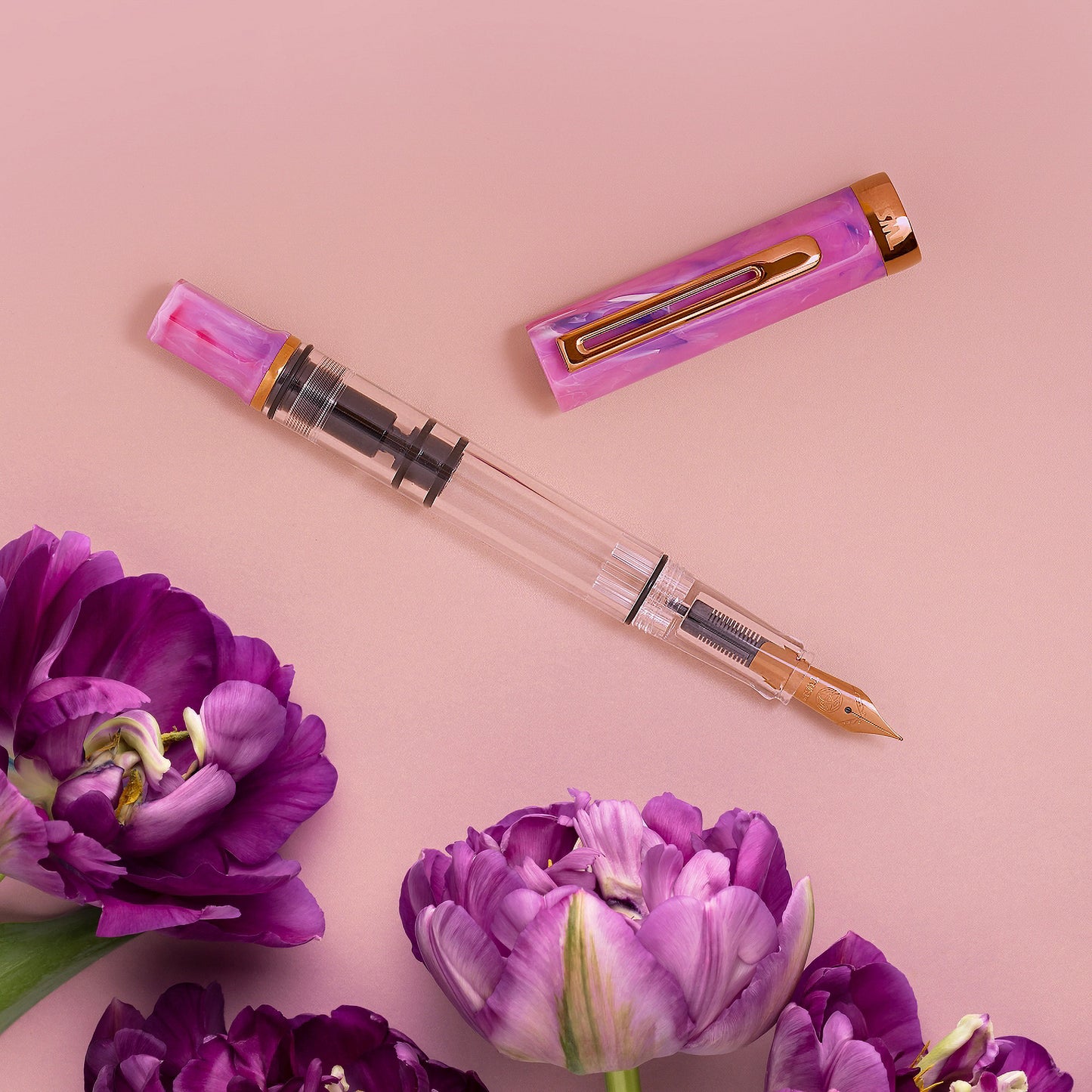 Twsbi | ECO | Fluorite Purple with Bronze