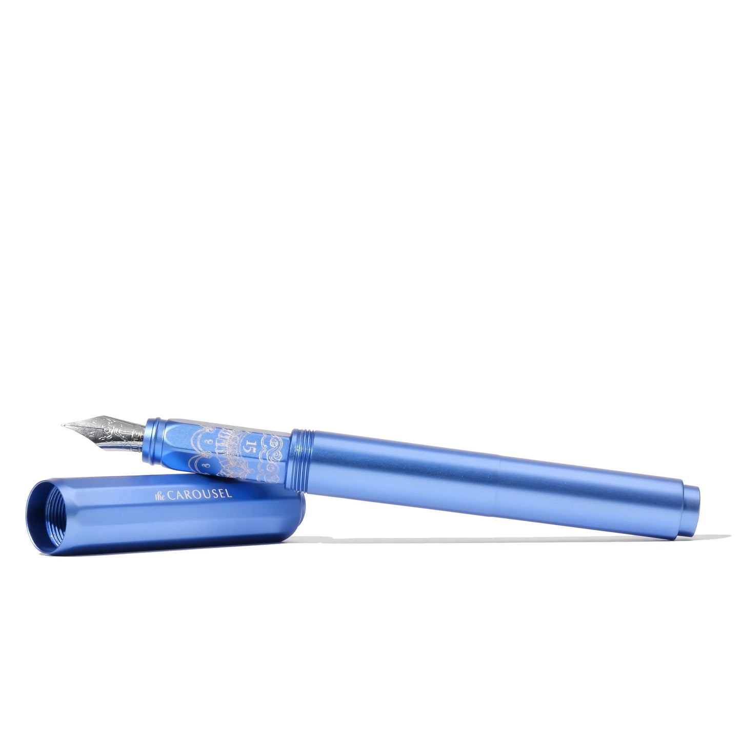 Aluminum Carousel Fountain Pen - Blue Revelry