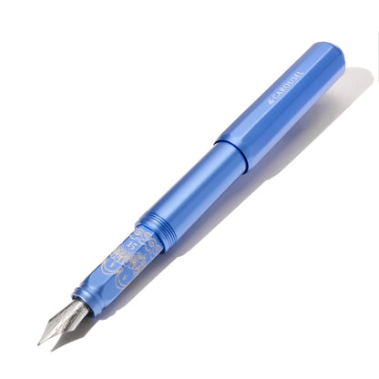 Aluminum Carousel Fountain Pen - Blue Revelry