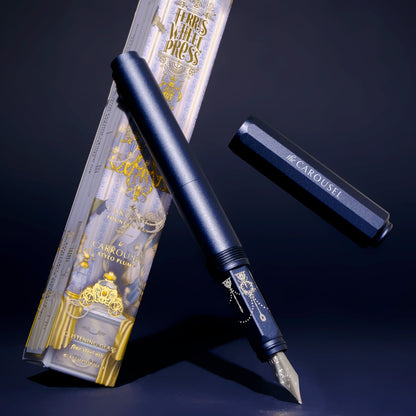 Aluminum Carousel Fountain Pen - Glistening Glass