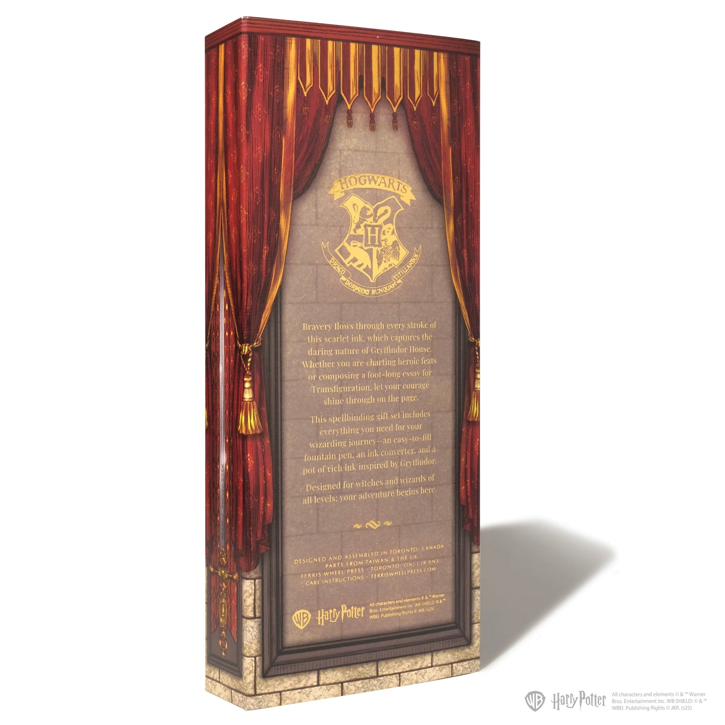 Licencias oficiales | Warner Bros. | Harry Potter | Carousel Fountain Pen and 10ml Ink Set | Gryffindor