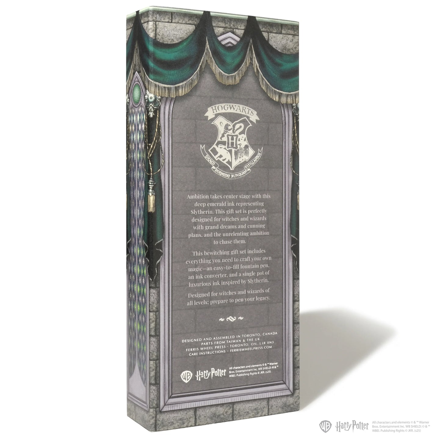 Licencias oficiales | Warner Bros. | Harry Potter | Carousel Fountain Pen and 10ml Ink Set | Slytherin