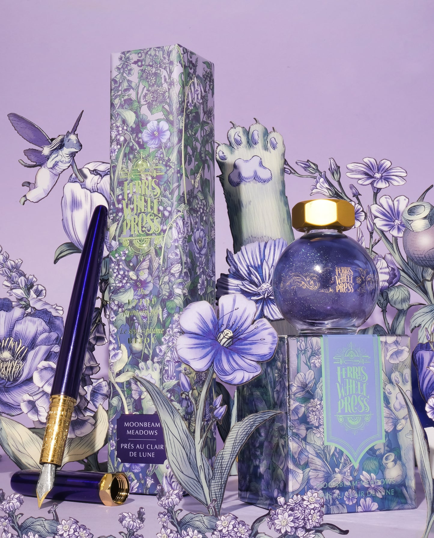 The Bijou Fountain Pen - Moonbean Meadows