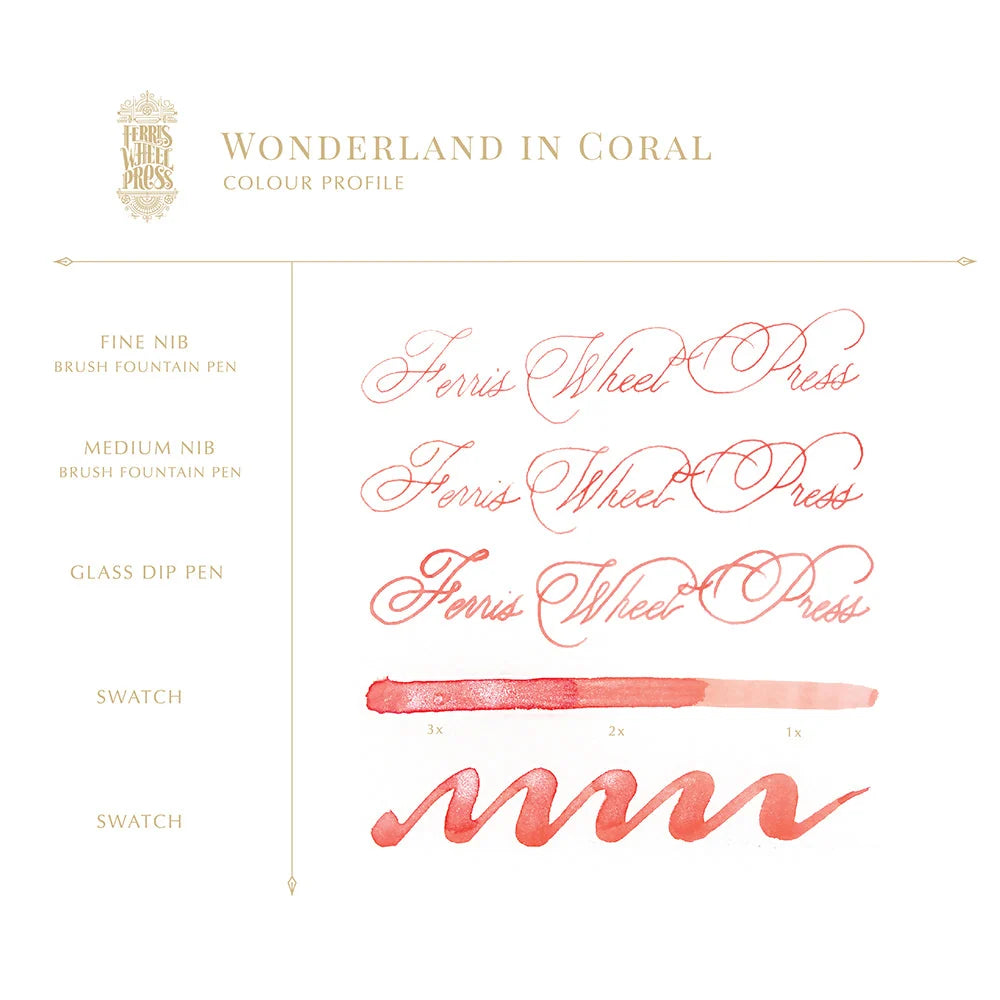 The Masque Pen & Ink Set | Coral
