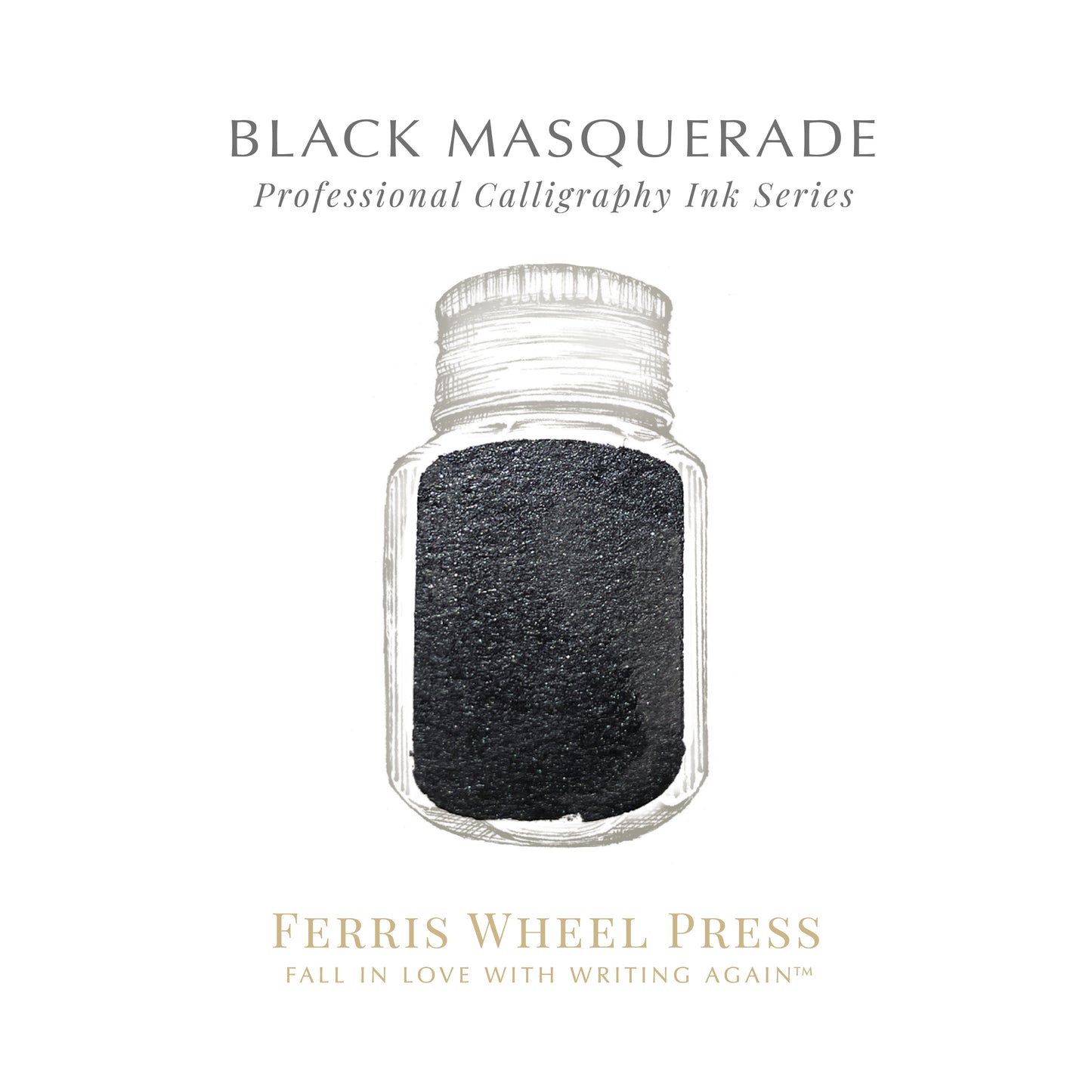 Calligraphy Ink | Black Masquerade 28ml