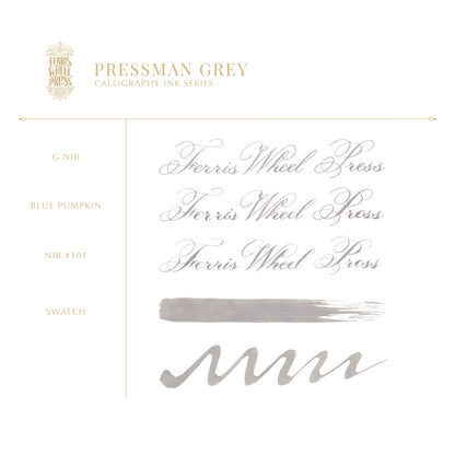 Calligraphy Ink | Pressman Grey 28ml