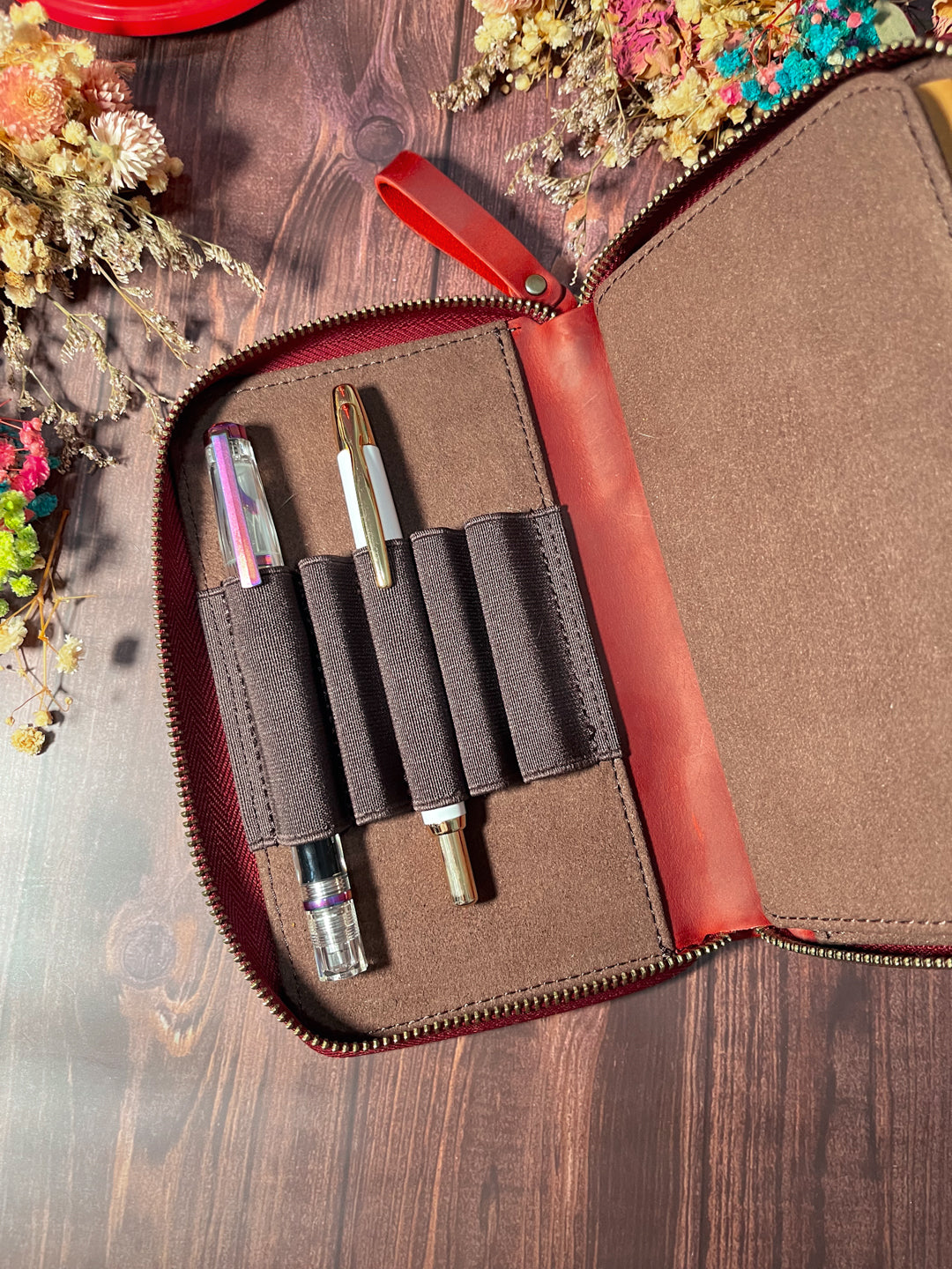 Estuche de piel | 10 plumas