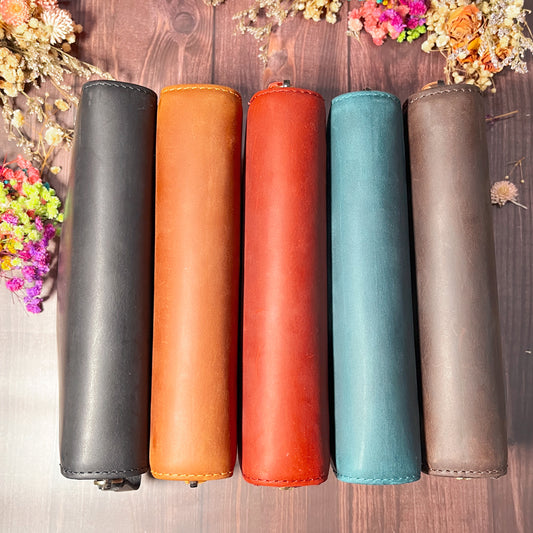 Estuche de piel | 10 plumas