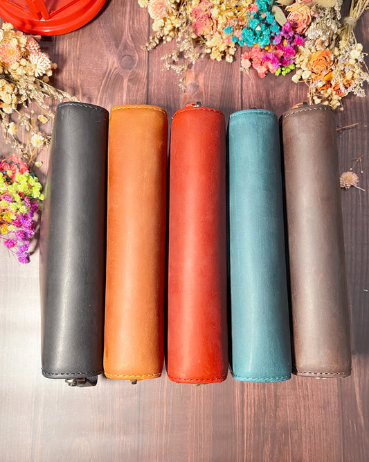 Estuche de piel | 10 plumas