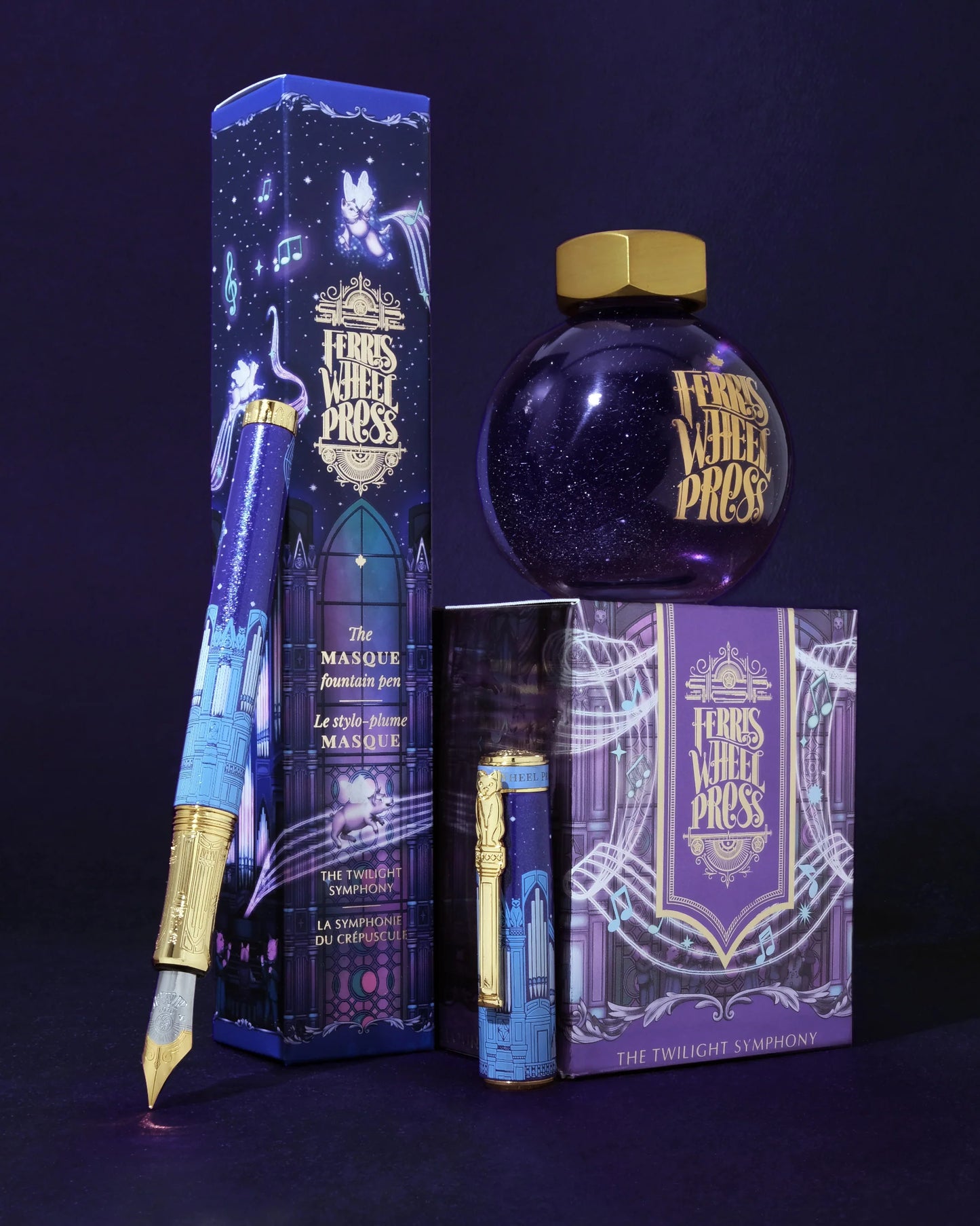 Limited Edition 2026 | The Masque Fountain Pen - The Twilight Symphony