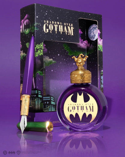 Licencias oficiales | Warner Bros. | Shadows over Gotham City | Limited Edition Pen and Ink Set | Joker