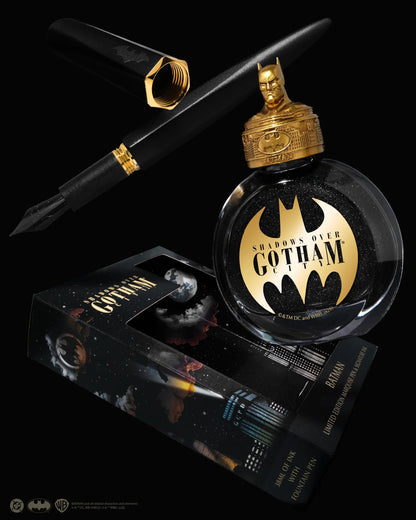 Licencias oficiales | Warner Bros. | Shadows over Gotham City | Limited Edition Pen and Ink Set | Batman